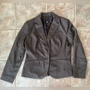 New York & Company Dark Brown Stretch Women's Blazer